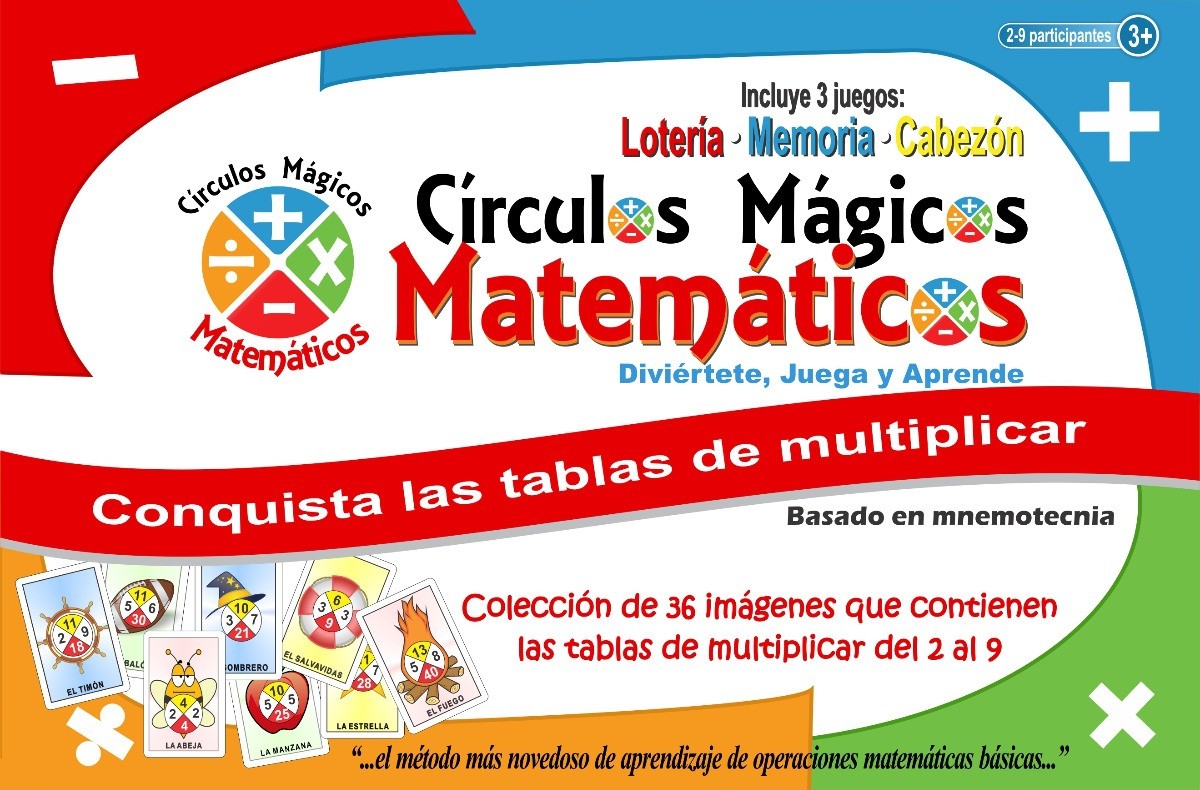 CIRCULOS MAGICOS MATEMATICOS CAJA 3 JUEGOS