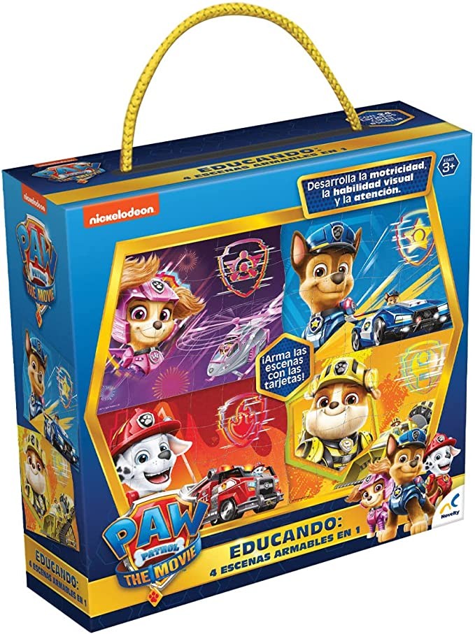 EDUCANDO 4 ESCENAS ARMABLES EN 1 PAW PATROL