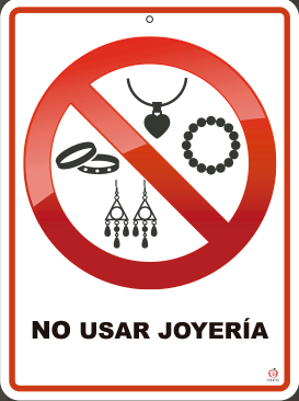 NO USAR JOYERIA
