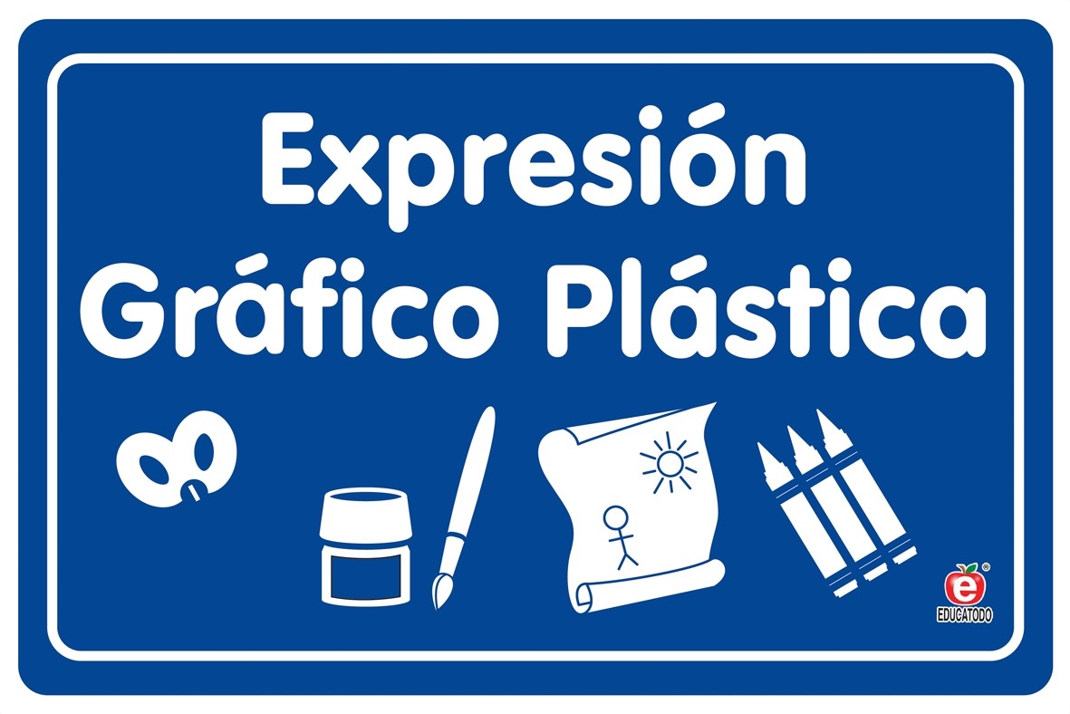SEÑAL EXPRESION GRAFICO PLASTICA 30 X 20 CM APROX. CAL.20
