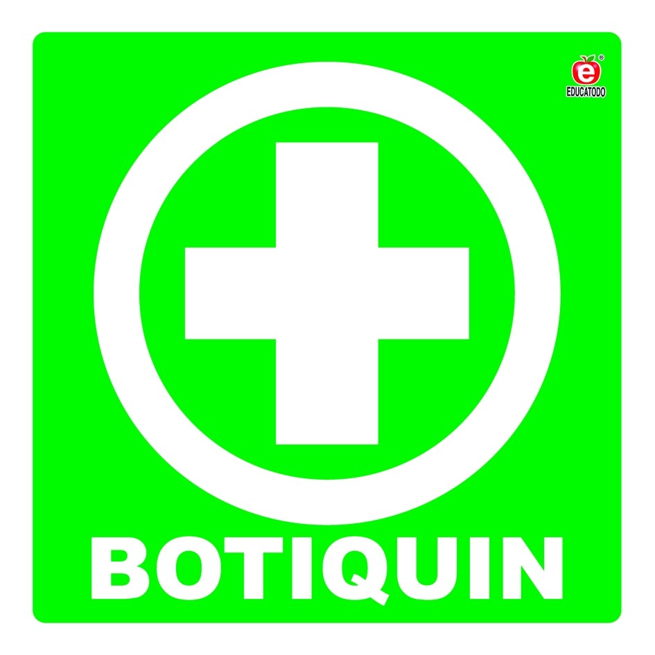 SEÑAL INDIVIDUAL BOTIQUIN 20 X 20 CM APROX. CAL.20