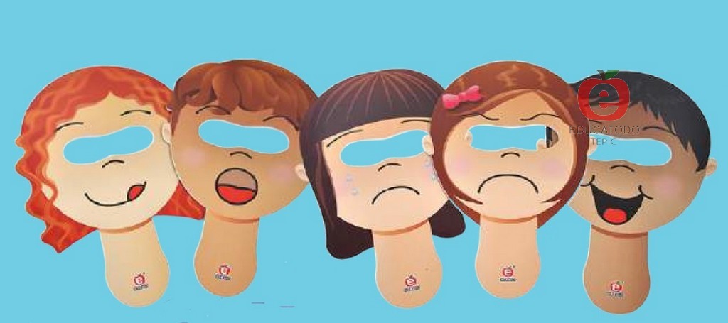 CARETAS DE ESTADOS DE ANIMO SILUETAS