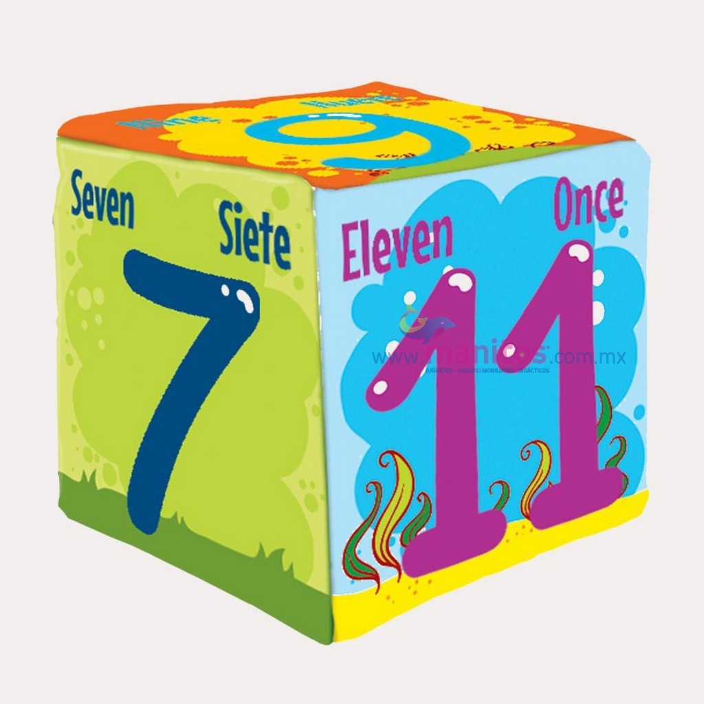 H CUBO DE TELA NUMERADO DEL 7-12 20 x 20