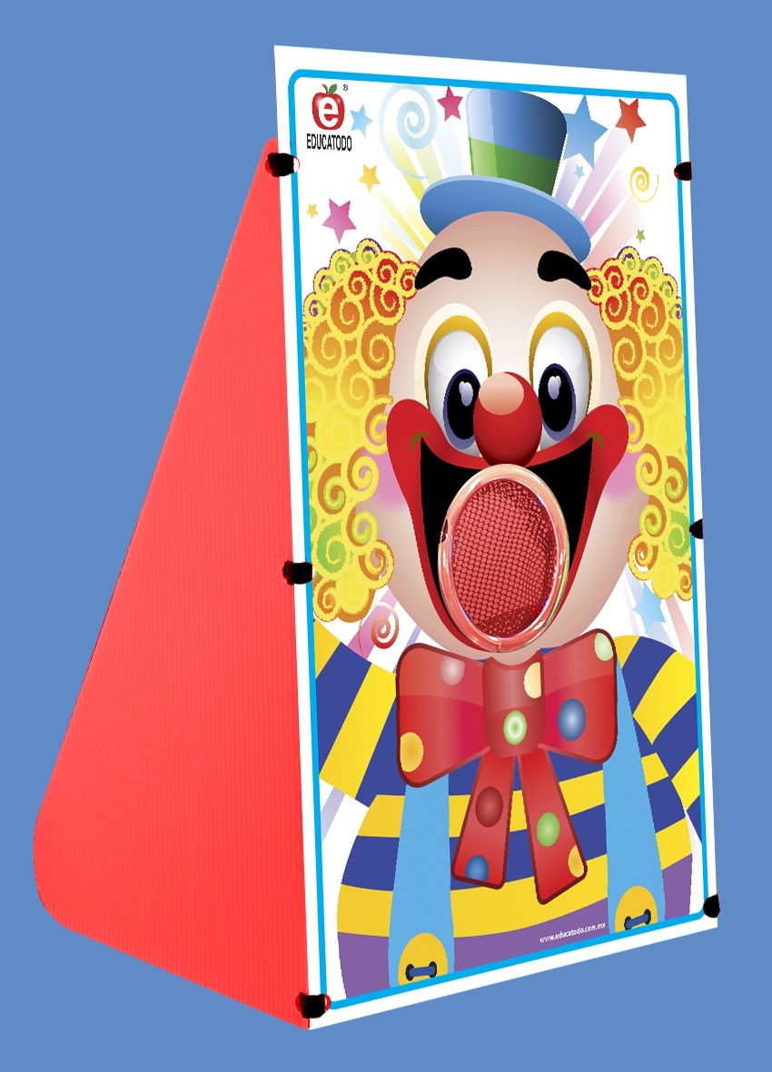 PAYASO TRAGABOLAS 60 X 40 CM