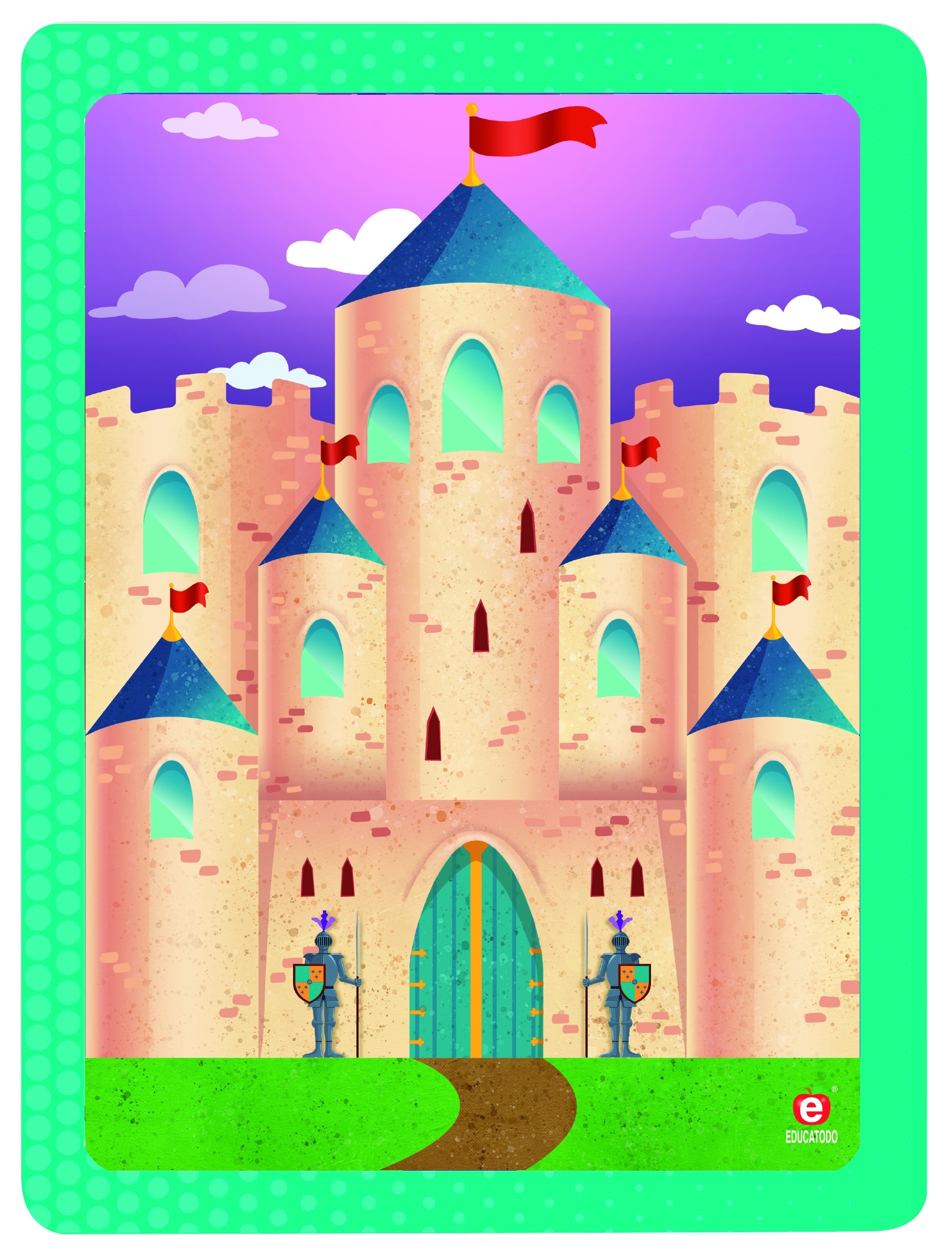 ROMPECABEZAS EL CASTILLO C/M GDE. 28 X 21 CM