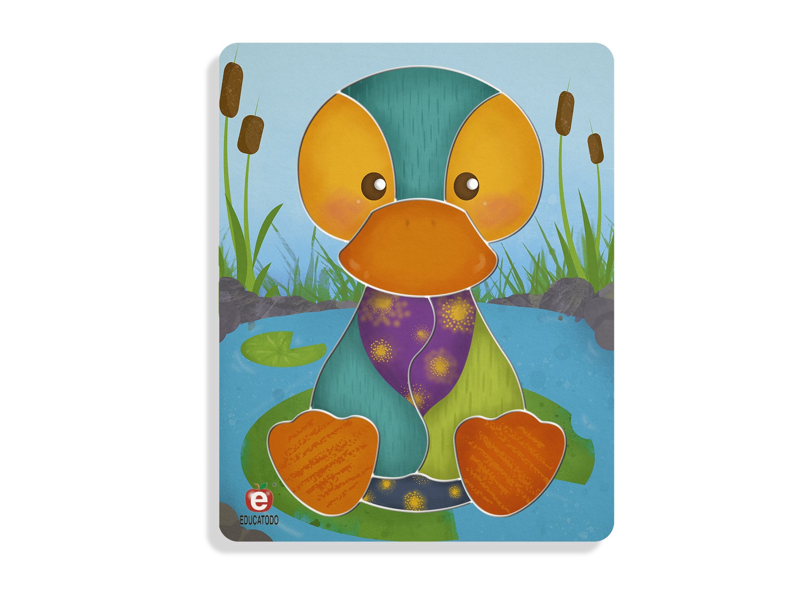 ROMPECABEZAS EL PATO S/M 16.5 X 21 CM