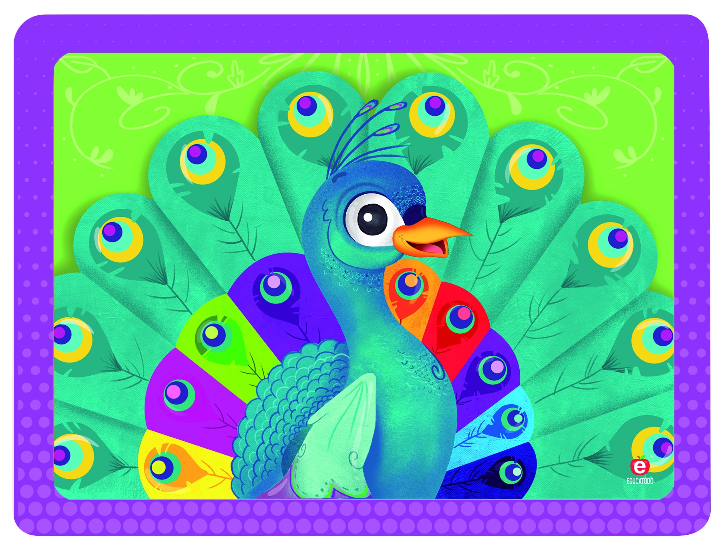 ROMPECABEZAS EL PAVO REAL C/M GDE. 28 X 21 CM