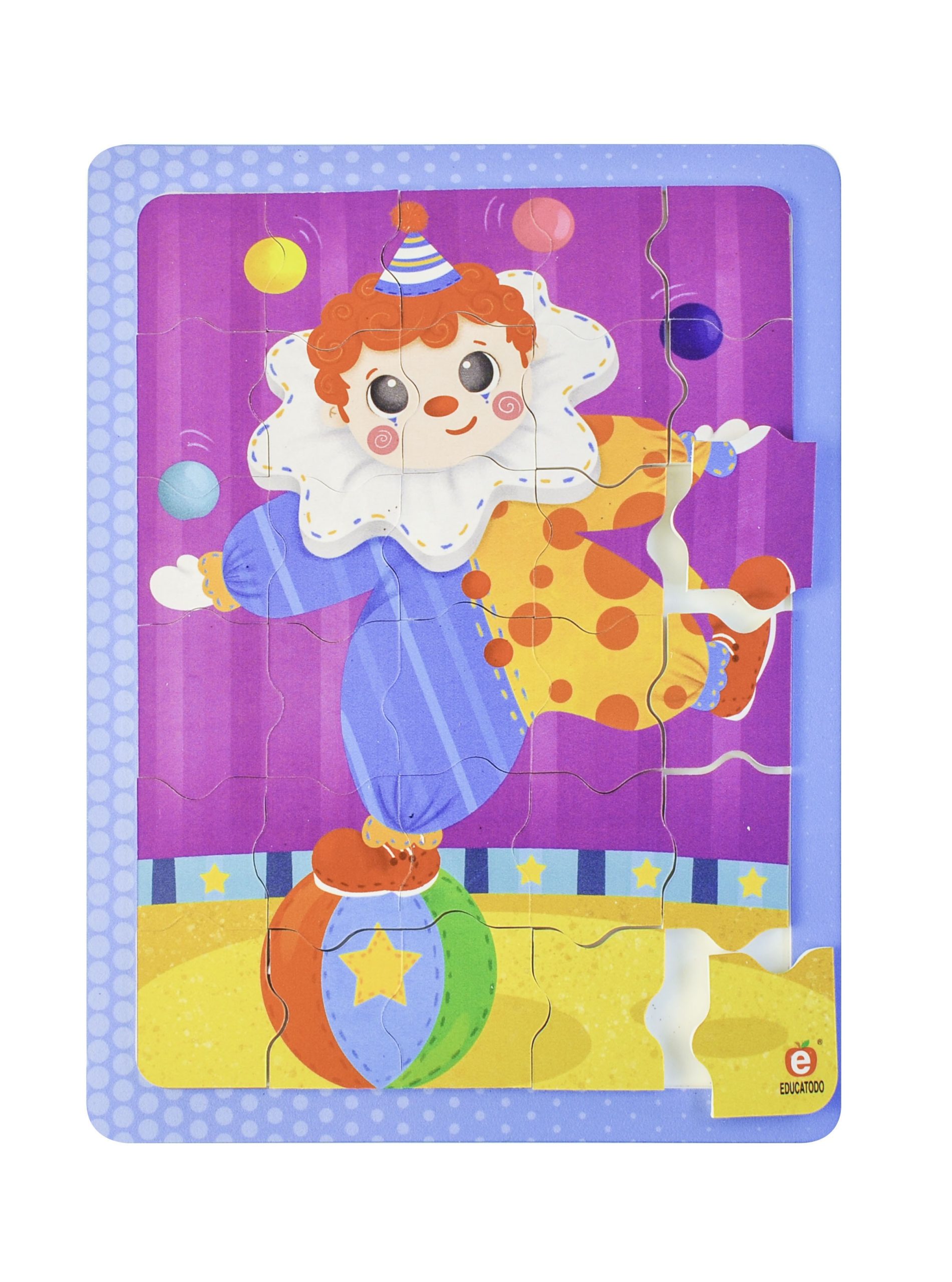 ROMPECABEZAS EL PAYASO C/M GDE. 28 X 21 CM