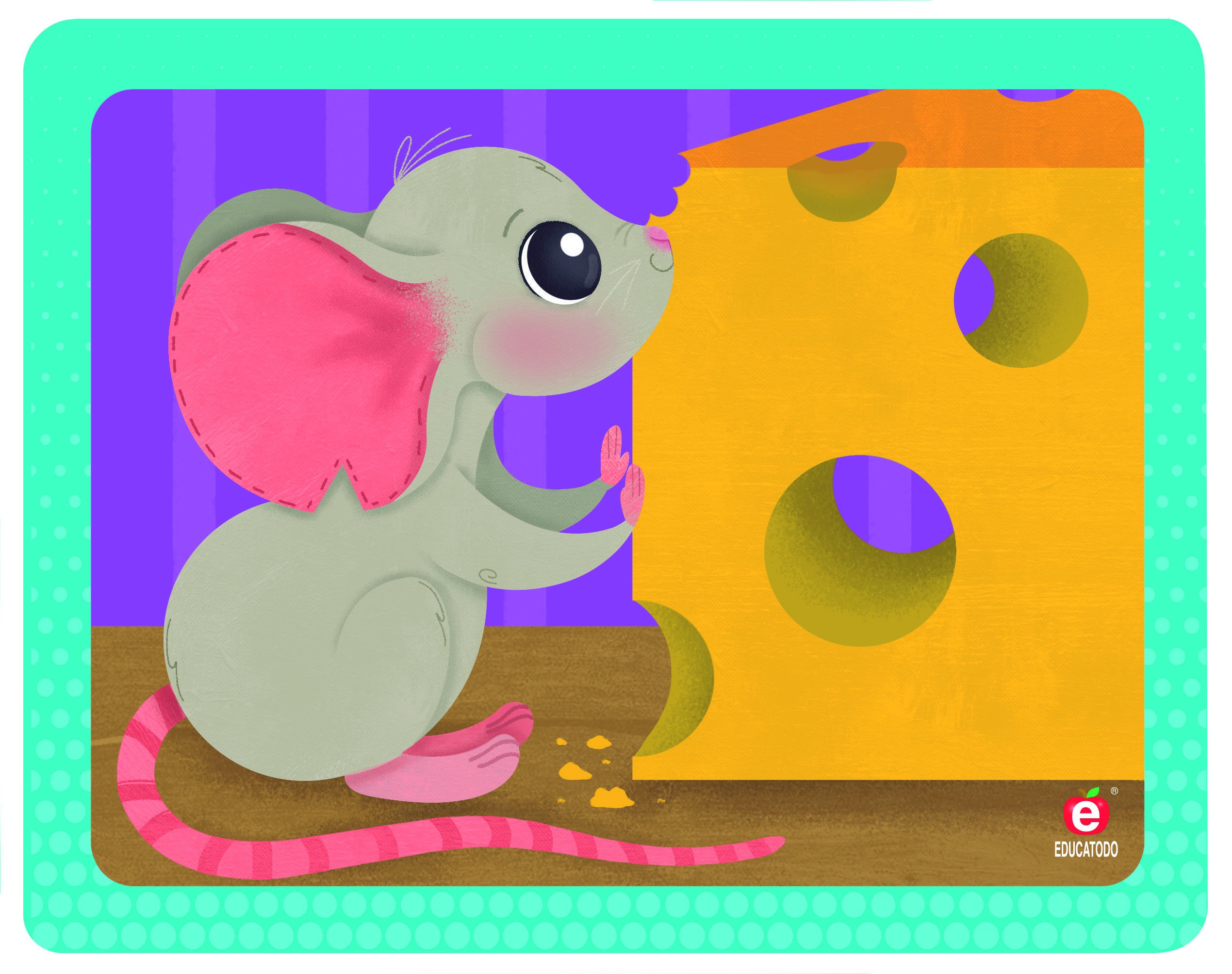 ROMPECABEZAS EL RATON C/M CH. 21.5 X 17 CM