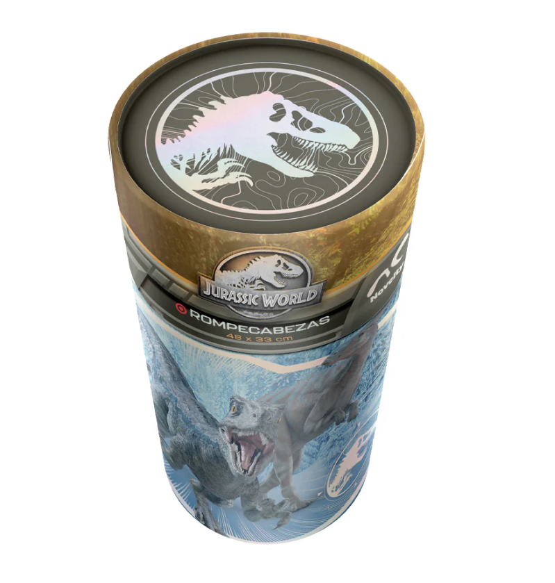 ROMPECABEZAS INFANTIL JURASSIC CILINDRICO