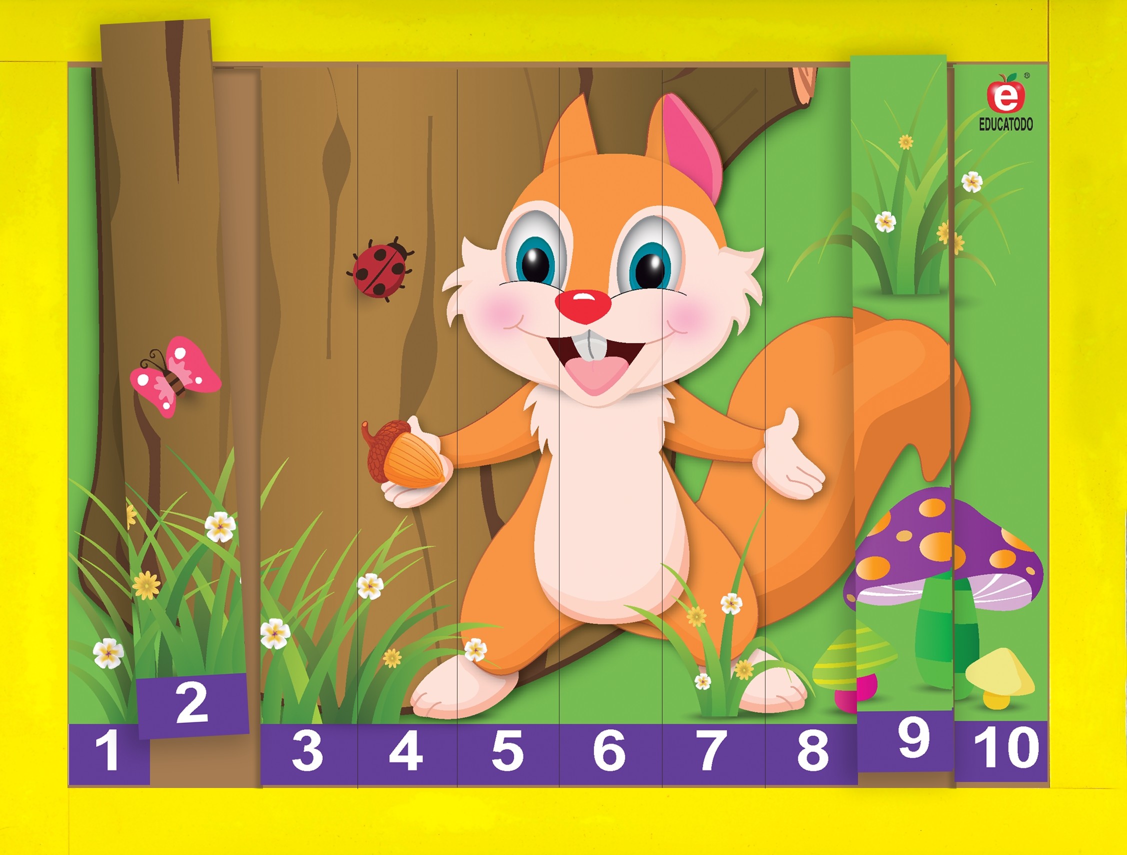 ROMPECABEZAS LINEAL ARDILLA