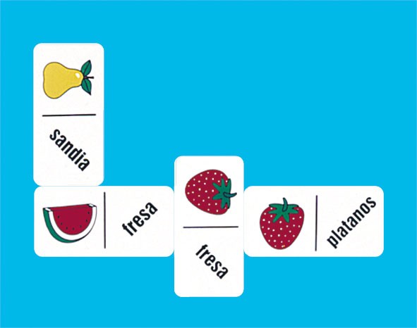 DOMINO TEXTO FRUTAS