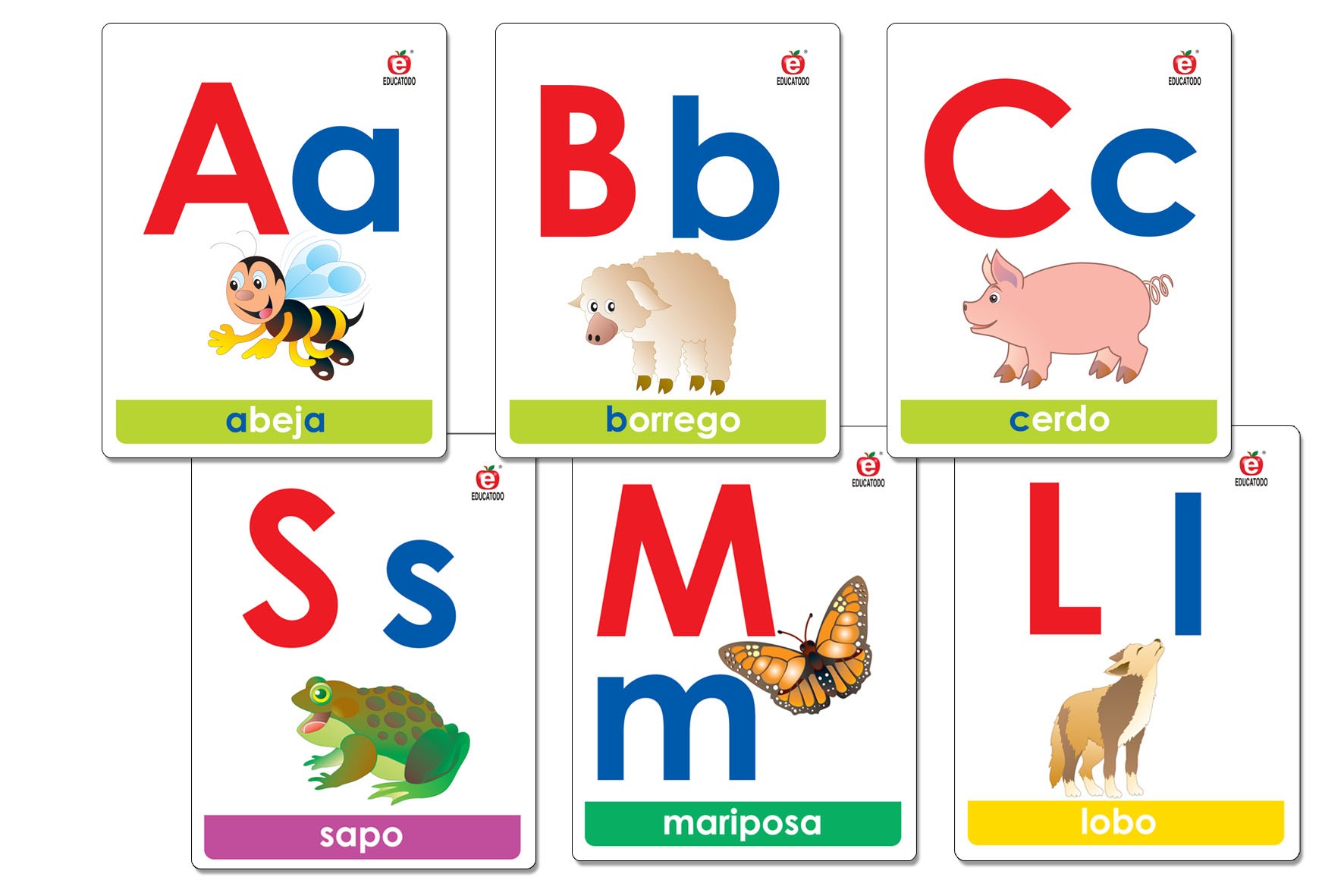 MEGA TARJETAS ABECEDARIO ASOCIACION