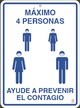 MAXIMO 4 PERSONAS 39 x 29 cm