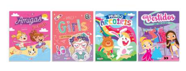 LIBRO COLOREAR 21X27 CM CHICAS 24 PAG.