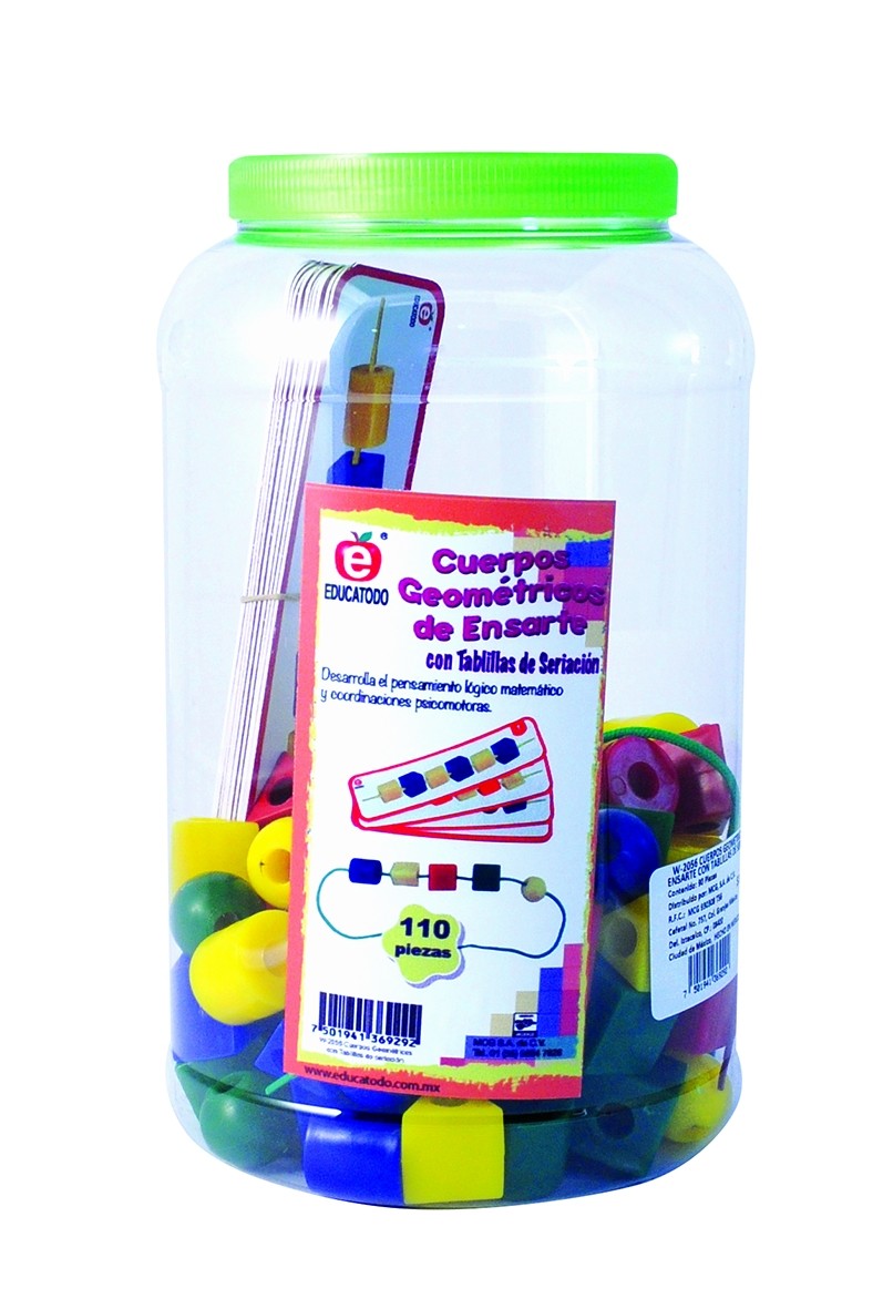 CUERPOS GEOMETRICOS ENSARTE C/TABLILLAS DE SERIACION