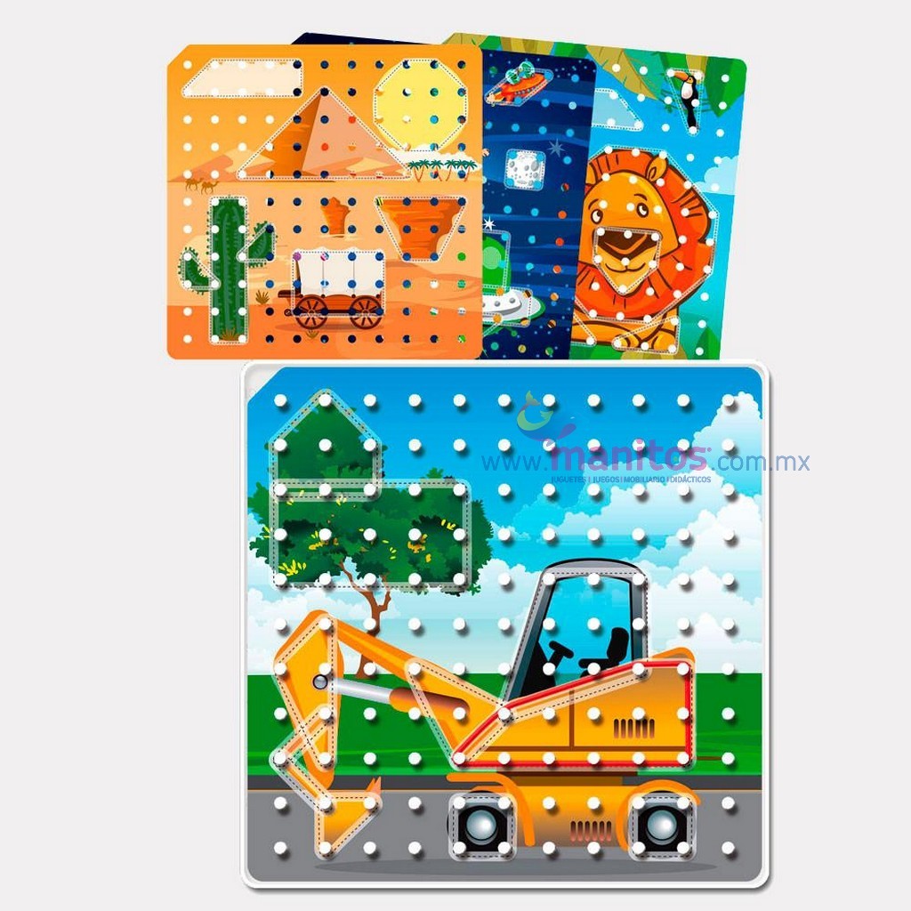 H 12 Cromos Geometriza en el Geoplano