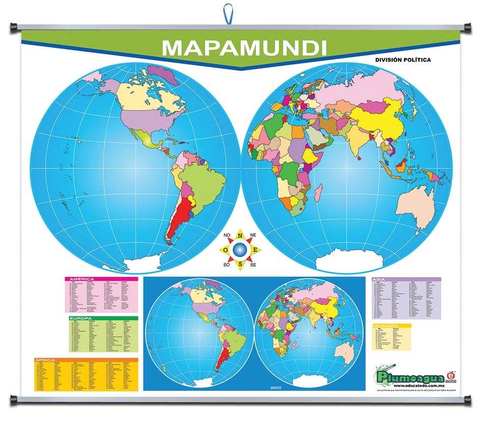 PLUMOAGUA MAPAMUNDI
