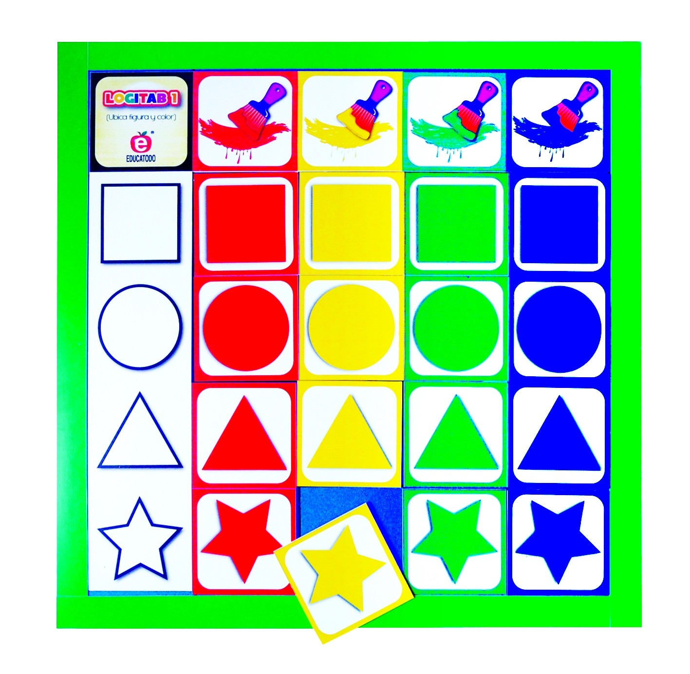 TABLERO LOGITAB 1 COLOR - FIGURA GEOMETRICA