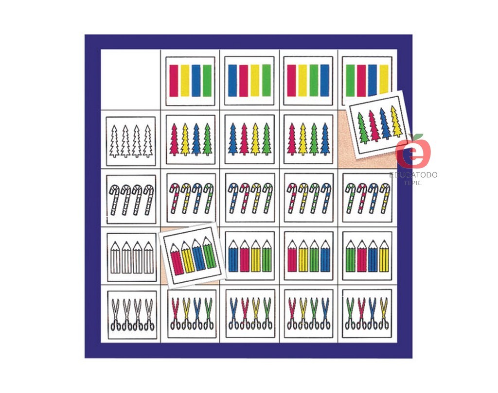 TABLERO LOGITAB 2 SECUENCIA COLOR - FIGURA