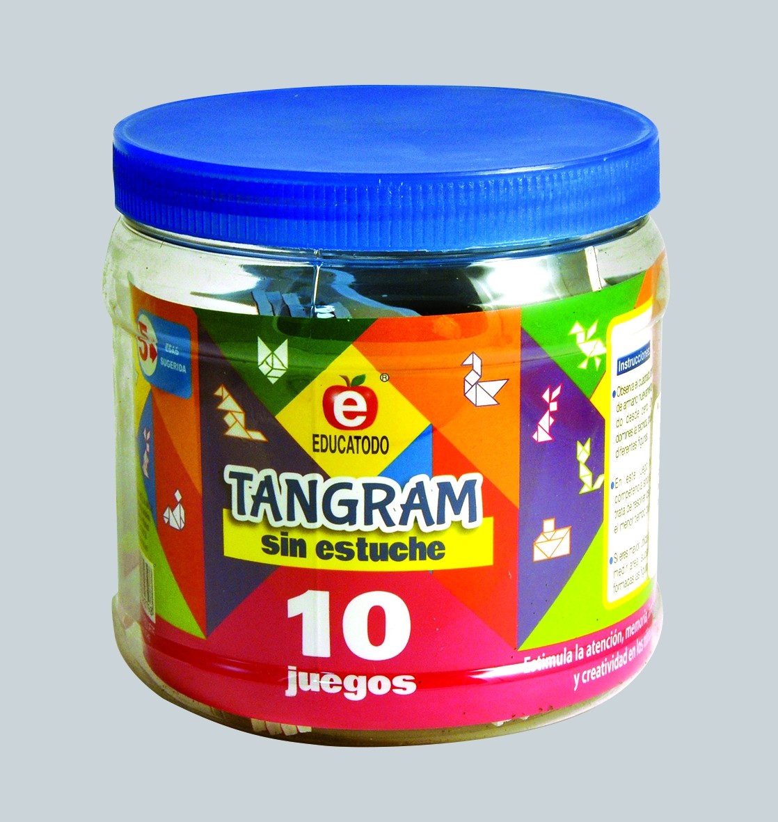 TANGRAM PAQUETE DE 10 SIN ESTUCHE