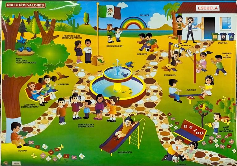MEGAPOSTER NUESTROS VALORES C/B 89 X 123 MCS
