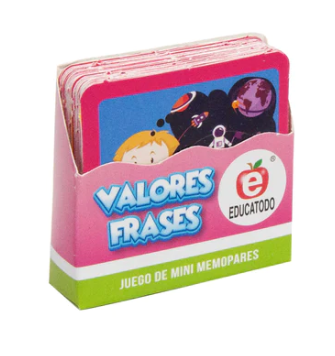 MINI MEMOPARES VALORES FRASES