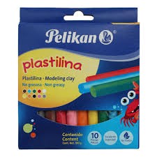 PLASTILINA PELIKAN COLORES C/10 BARRAS