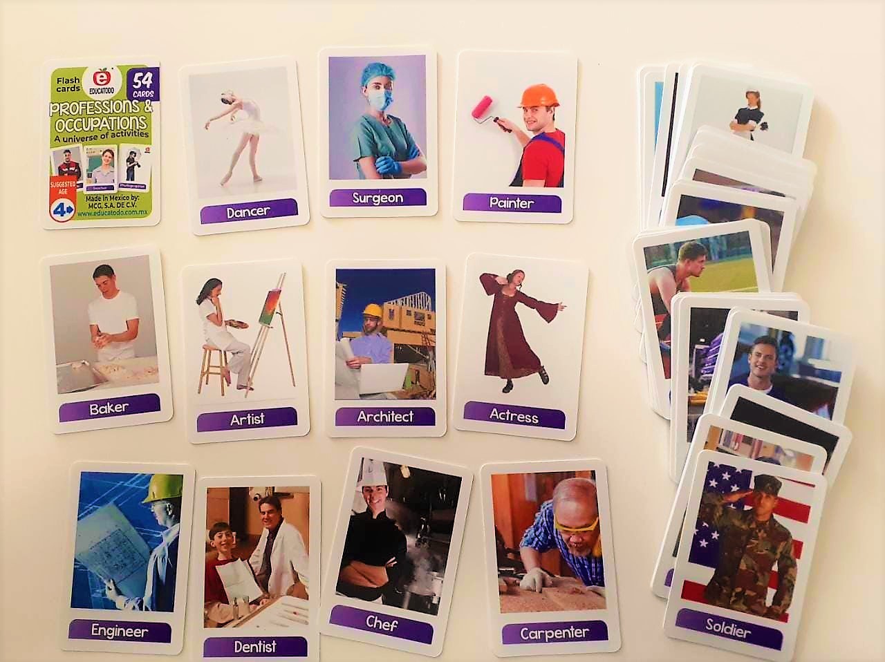 Flash cards professions and ocupations