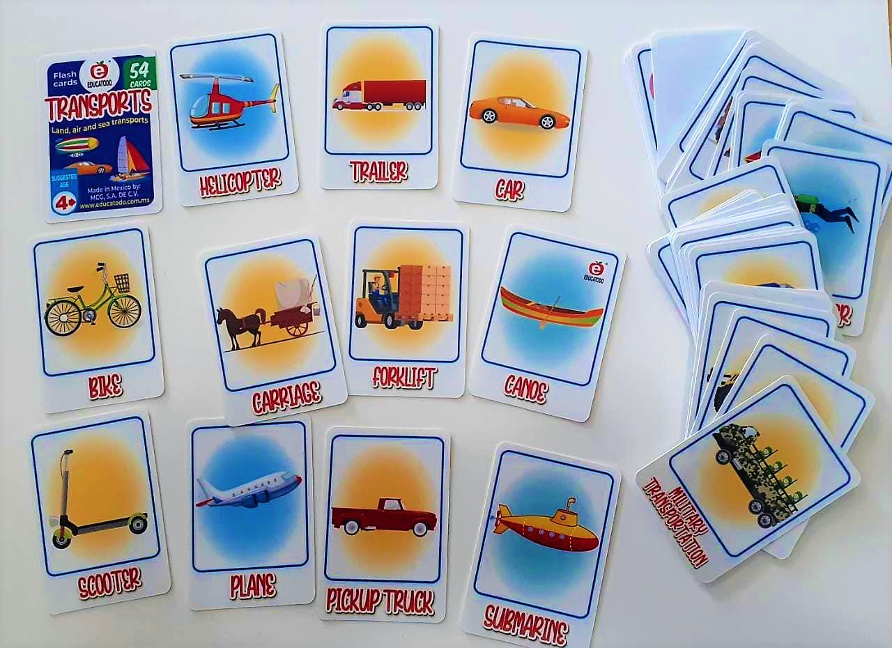 Flash Cards Transports